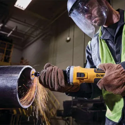 Produktbild von DeWALT DWE4997-QS, Schleifer für gerade Form, Schwarz, Gelb, Bürstenlos, 25000 RPM, 6 mm, 90 dB