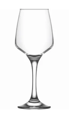 Produktbild von Glas Weinglas 0,33 L klar , Gesamthöhe 20,5cm Lieferumfang 6 Stück