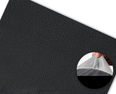 Produktbild von INF Selbstklebender Kunstleder Reparaturflicken 50cm x 137cm für Sofas, Autositze Schwarz