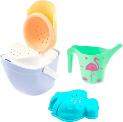 Produktbild von Mochtoys | Sandspielzeug Set - Schiff Eimer - 0,5 l - Ideal für Sommerabenteuer - Kreativität fördern