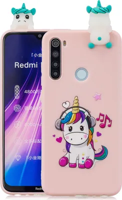 Produktbild von Für Redmi NOTE 8T 3D Cartoon Malerei Back Cover Weiche TPU Handytasche Muscheln