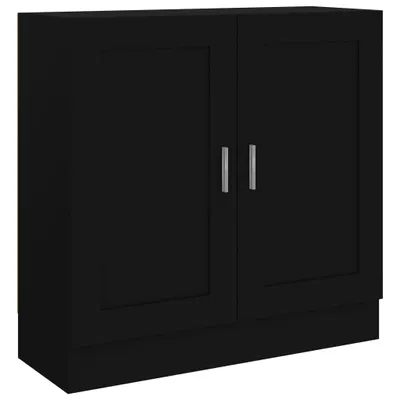 Produktbild von vidaXL Bücherschrank Schwarz 82,5x30,5x80 cm Holzwerkstoff