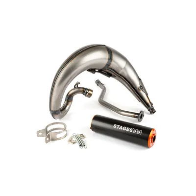 Immagine prodotto di Marmitta Stage6 Streetrace Cnc Arancio Nero Montaggio Alto Minarelli Am6