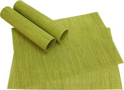 Produktbild von Tischset ELEGANCE grün hellgrün 4er Tischunterlage als Tischdeko