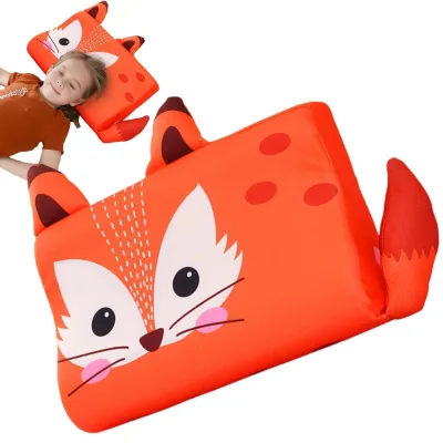 Image de Coussin pour bébé - Ergonomique et respirant - Motif renard amusant