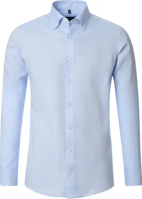 Produktbild von VENTI Herren Businesshemd Langarm Button-Down Modern-Fit Hellblau 43