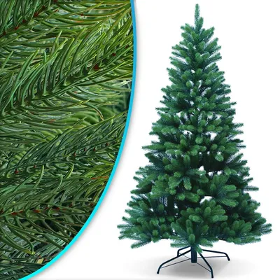 Produktbild von NYVI Weihnachtsbaum NYVI-Xmas Premium 180 cm - Künstlicher Voll-PE Tannenbaum aus 100% Spritzguss - Täuschend echter Kunstbaum - B1 Schwer Entflammbar - Metallständer - Modularer Aufbau