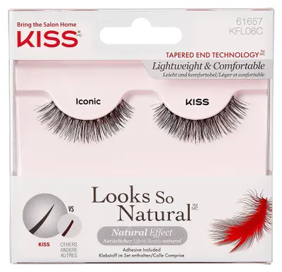 Productafbeelding van Kiss My Face - Looks So Natural Wimperproduct (1 paar) - Kunstwimpers voor een natuurlijke uitstraling