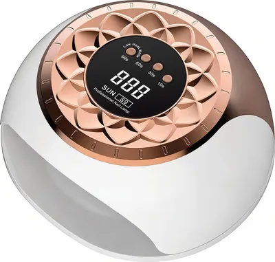 Produktbild von Tragbarer LED & UV Nageltrockner, faltbar, 57 LEDs, 268W, schnelles Trocknen 10/30/60/90s, digitales Timer-Display, Hand- & Fußnägel, schonend