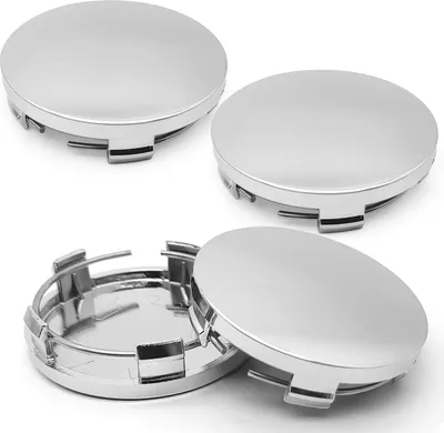 Produktbild von Nabendeckel, ABS Radnabenabdeckung,Felgendeckel,Felgenkappen,Auto Radnabendeckel,Radkappen,Universal Autos Nabenkappen Zubehör für BMW Vw Mercedes Audi(4 Stück Nabendeckel 60mm, Silber)