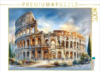 Produktbild von CALVENDO Puzzle Rom - Kolosseum | 1000 Teile Lege-Größe 64x48cm Foto-Puzzle für glückliche Stunden
