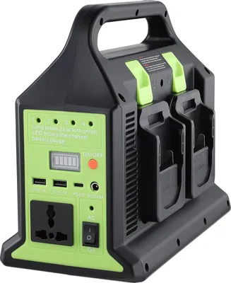 Produktbild von Wechselrichter, 350W Ausgang, mehrere Ladeanschlüsse, schwarz