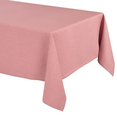 Produktbild von Elegante Tischdecke Edel Leinenoptik, Lina Tischdecke und Tischläufer,Blütenrosa, (Rund160x160cm)
