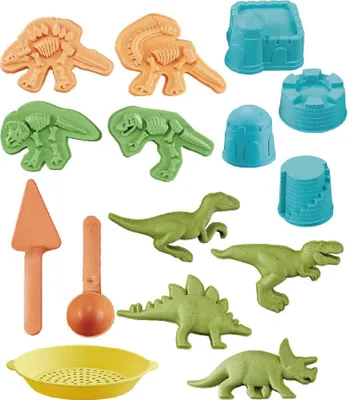 Image de Set de sable dinosaures en bioplastique