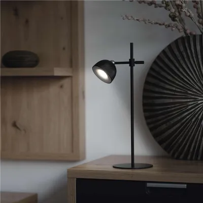 LED stolní lampa SOPHIE, nabíjecí, černá