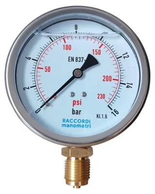 Produktbild von Niederdruckmanometer MG1-100 16 bar Gewinde 1/2"