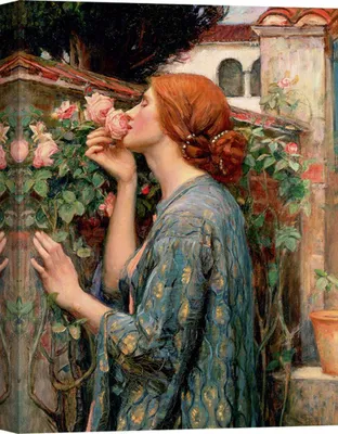 Image de Leinwandbilder - John William Waterhouse, L'âme de la rose - 80x60 cm