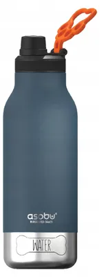 Image de ASOBU Buddy Bottle Bouteille Thermique avec Bol Bleu
