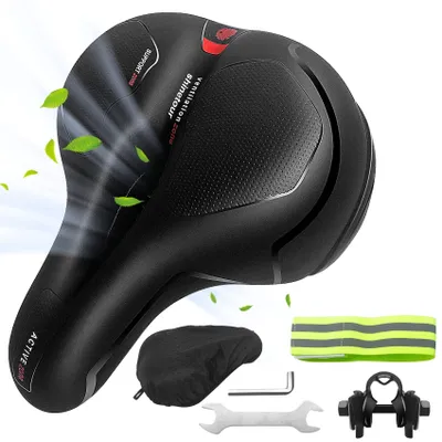 Imagen del producto de Sillín de bicicleta ergonómico con cubierta impermeable
