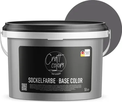 Produktbild von Sockelfarbe 5L Schiefer | hochwertige Farbe für Beton, Mauerwerk, Kellerwand, Fassade & Dachflächen | Nassabriebklasse 1 |  Germany | Für stark beanspruchte Flächen | Wetter & UV-Beständig