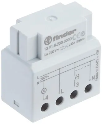 Produktbild von Finder 13.91.8.230.0000, Grau, 10 A, CE, 230 V