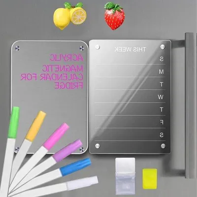 Produktbild von Famanu Wochenplaner magnetisch abwaschbar 33 x 23 cm - 2 Stück mit Markern