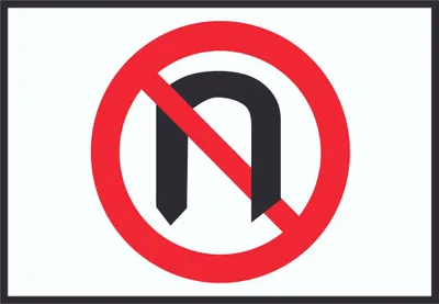 Produktbild von Wenden verboten Symbol Schild A2 (420x594mm)