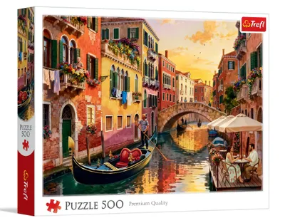 Produktbild von Trefl – Venedig bei Sonnenuntergang – 500-teiliges Puzzle für Erwachsene &