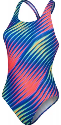 Obrázok produktu pre Speedo – Plavky "Powerback" s celoplošnou potlačou, dámske, model IG5069 (veľkosť 36 DE), modré/červené