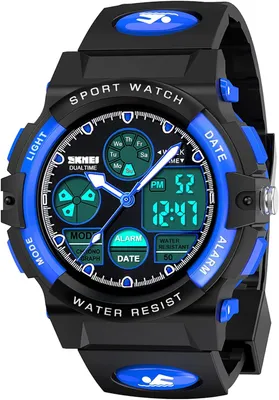 Produktbild von Wasserdichte Digitaluhr für Kinder mit LED-Hintergrundbeleuchtung, Wecker und Stoppuhr – ideales Geschenk für Jungen und Mädchen!
