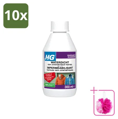 Produktbild von 10 x HG Imprägniermittel für 100% synthetische Textilien - 300 ml - Sparpackung - 10 Stücke