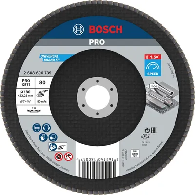 Produktbild von PRO X571 Fächerschleifscheibe, gerade, 180 mm, K120