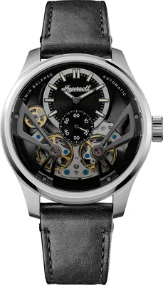 Produktbild von Ingersoll Armbanduhr Herren Analog Leder Sport Uhr schwarz UIN16101