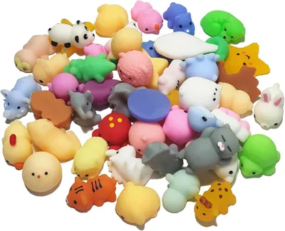 Productafbeelding van (willekeurige levering) Mochi Squishy - Set van 50 - Sensorisch knijpspeelgoed - Kinderverjaardagscadeau - Feestgunsten