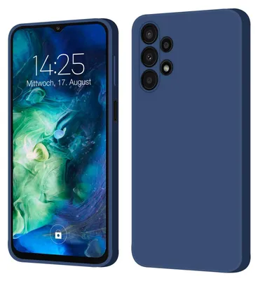 Produktbild von Hülle für Samsung Galaxy A13 Case Cover Bumper Smartphone Softgrip Schutzhülle Farbe: Blau