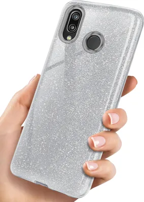 Produktbild von GLITTER-Case für Huawei P20 Lite, Farbe:Sparkle - Silver
