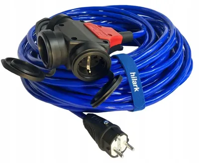 Imagen del producto de Cable de extensión para obras con distribuidor 3+1, modelo H07BQ-F, 3G2,5, de 30 metros