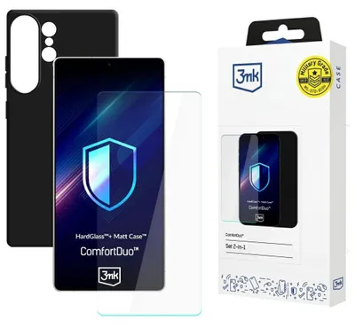 Obrázok produktu pre 3mk – ComfortDuo Glass + Case balenie ochranné sklo a puzdro pre Samsung Galaxy S26 Ultra – čierne