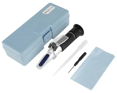 Produktbild von 1 Stück professionelles Salinometer-Refraktometer (0-28 %) zur Bestimmung des Salzgehalts von Lebensmitteln