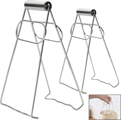 Produktbild von 2 Stücke Edelstahl Plate Gripper Anti-hot Pot Clip Anti-hot Pfanne Clip Hot Dish Gripper Clip Retriever Zangen Schüssel Clamp Verbrühschutzclip Anti-hot Clip Set für Steam Hot Crab Oven Tragbar
