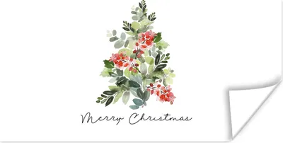 Produktbild von MuchoWow® Poster Weihnachten - Zitat - Weihnachtsbaum 80x40 cm - Wanddeko