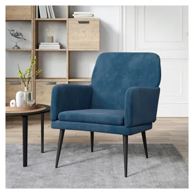 Produktbild von Sessel aus Samt, blau, 62 x 79 x 79 cm