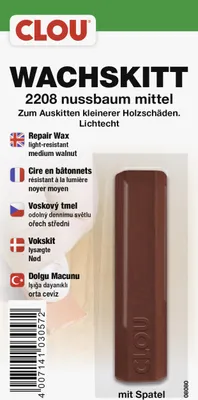 Produktbild von Wachskittstangen Farbe 2208 nussbaum mittel 15 g