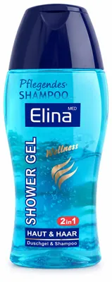 Produktbild von Elina Med Shower Gel 2in1 – Duschgel & Shampoo für Haut und Haar – 250 ml