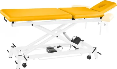 Produktbild von Pader Medi Tech Elektrische Therapieliege "Ecofresh 3.0", 80 cm, 3-teilig, Safran, Weiß