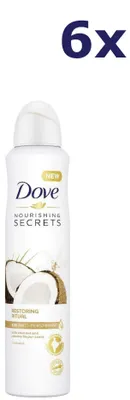 Produktbild von 6x Dove Deospray – Restoring Ritual Kokosnuss & Jasmin 150 ml