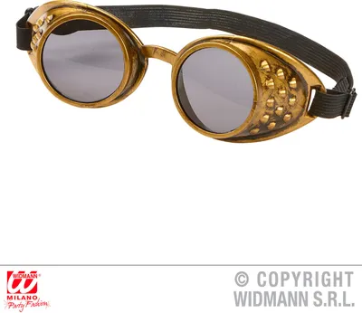 Produktbild von Bronzene Steampunk Brille - Retro Brillen