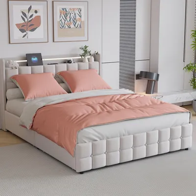 Immagine prodotto di Set di biancheria da letto ProximaX da 4 pezzi in rosa e grigio, in microfibra, per letto da 140x200 cm