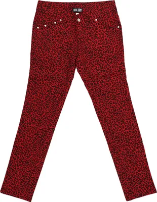 Produktbild von Nix Gut - Leo, Frauenhose Rot im Skinny-Fit-Style