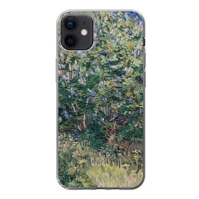 Produktbild von MuchoWow® Handyhülle Schutzhülle Hülle für iPhone 12 mini Fliederbusch - Vincent van Gogh Silikon Softcase Handy Hülle - Bild